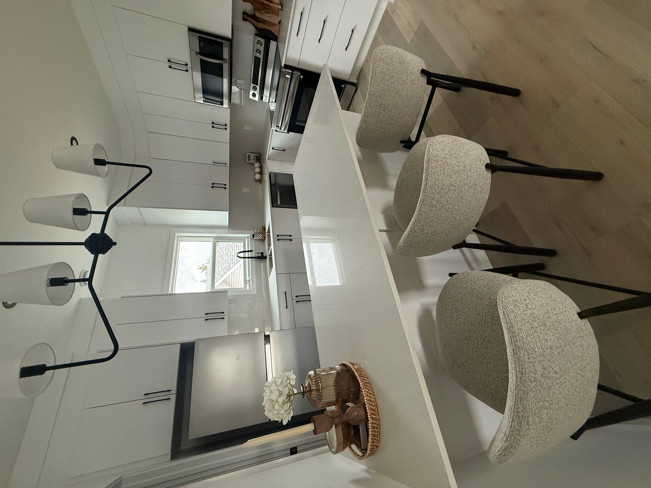 Luxury Vinyl Plank flooring in kitchen area