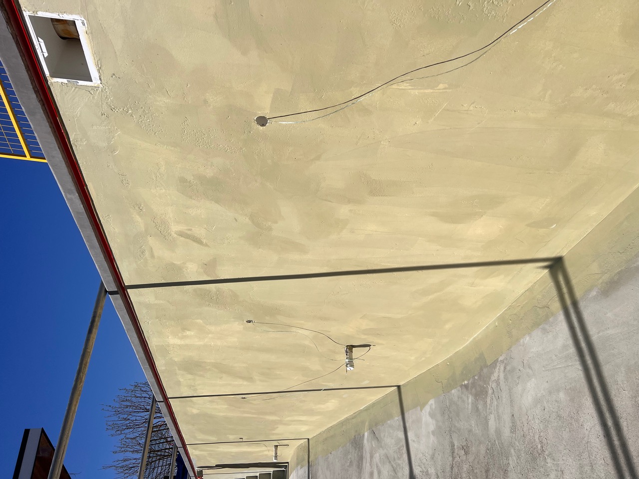 Pool wall waterproofing preparation