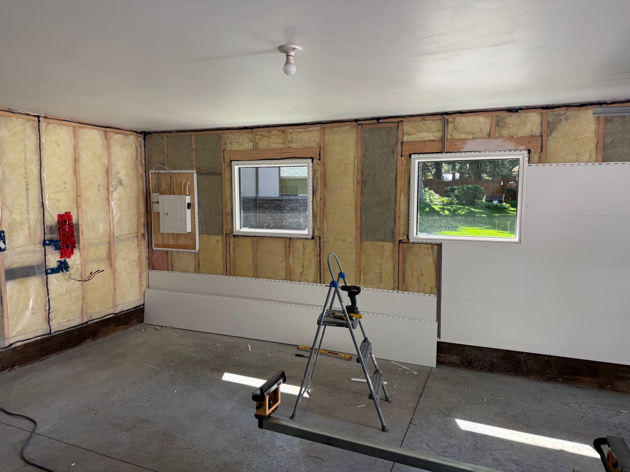 Garage wall preparation